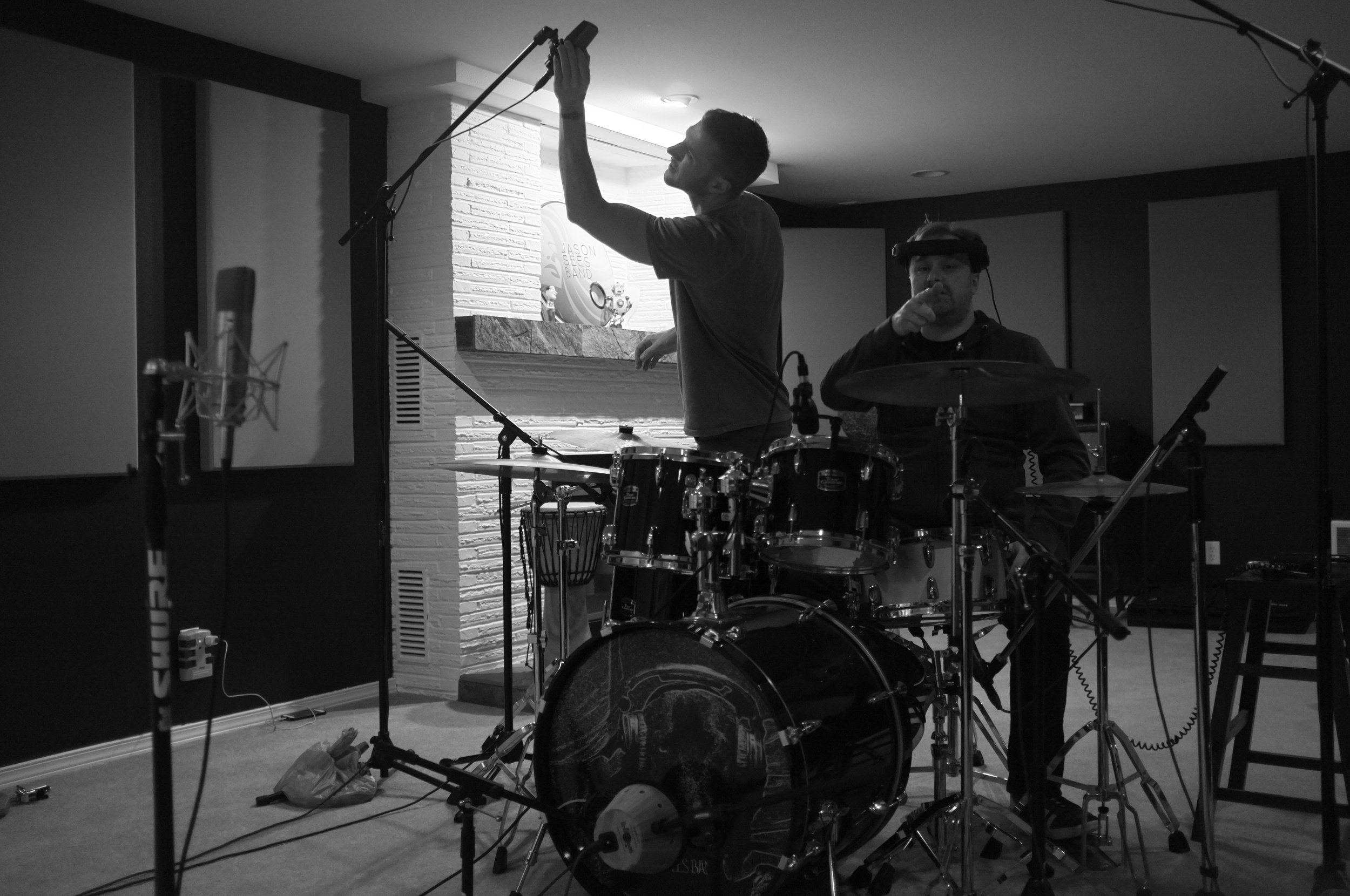 Tracking in Jason's Home Studio