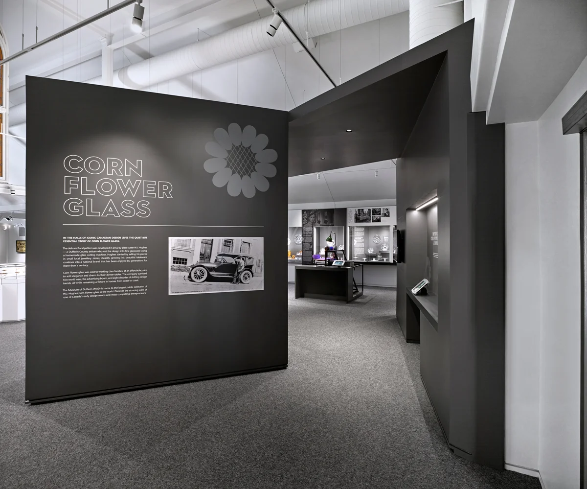 Museum of Dufferin Corn Flower Glass Gallery — a story of entrepreneurialism