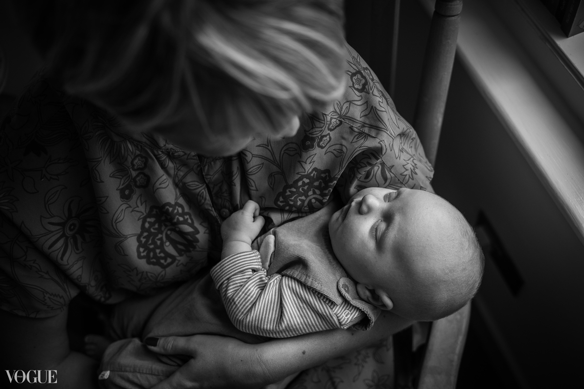 Newborn picture as published by Vogue Italia