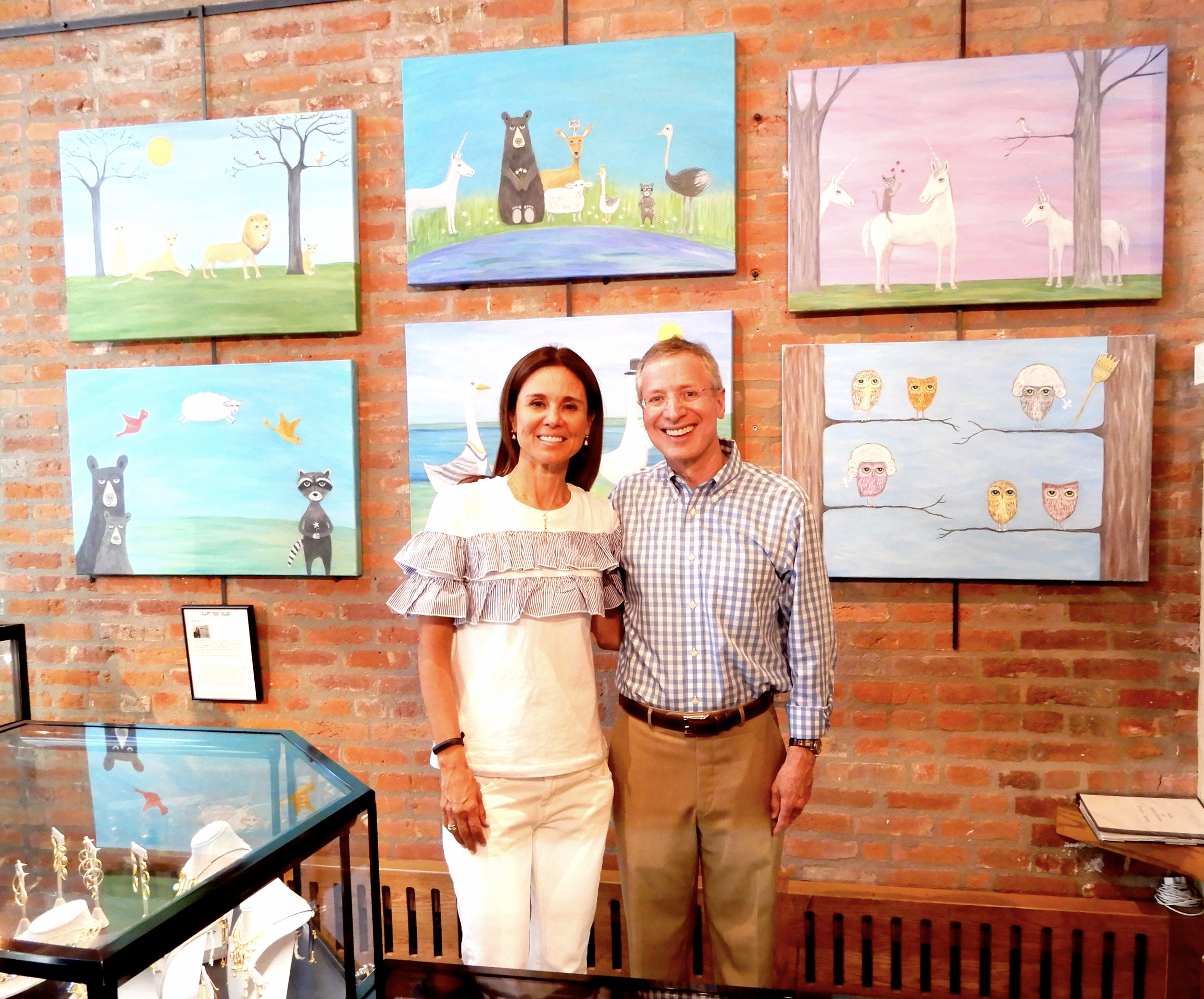 Kim Wyly and David R. Margrave at Elliott Yeary Gallery, Aspen, CO.