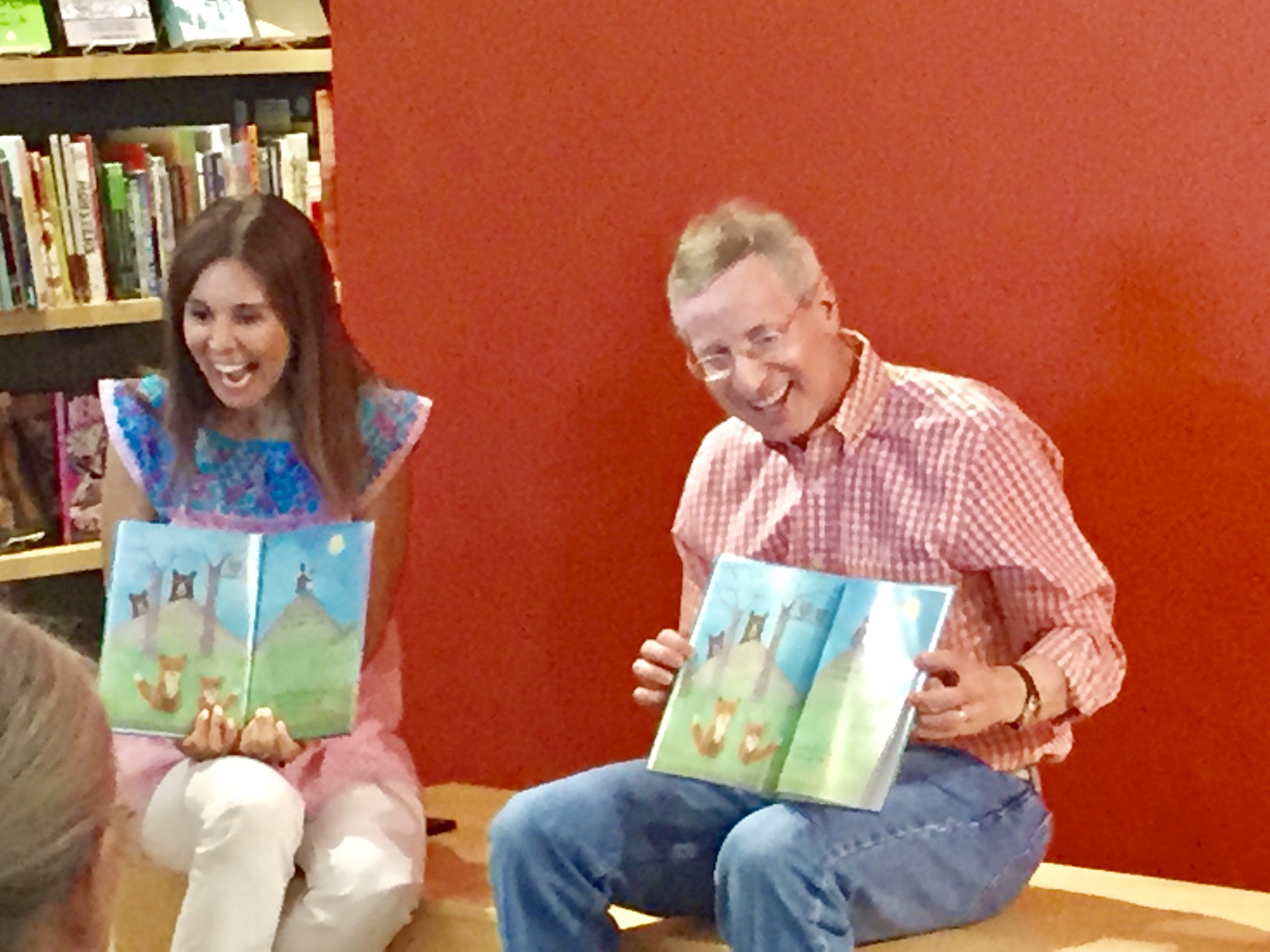 Kim Wyly and David R. Margrave at Interabang Books in Dallas, TX.