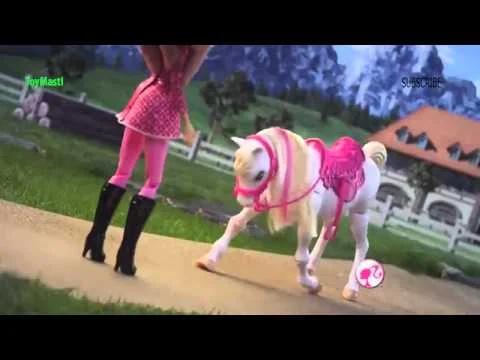 barbie train and ride horse