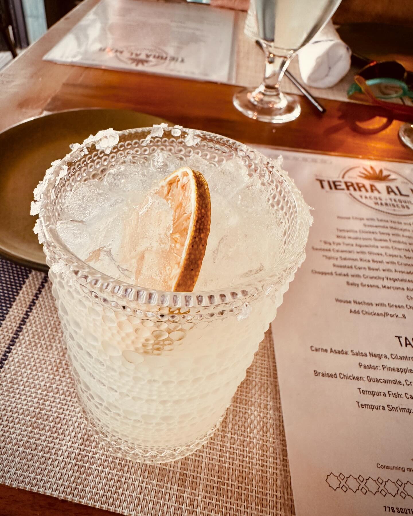 Best Margarita in town! #happyhour  @tierraalmarmtp