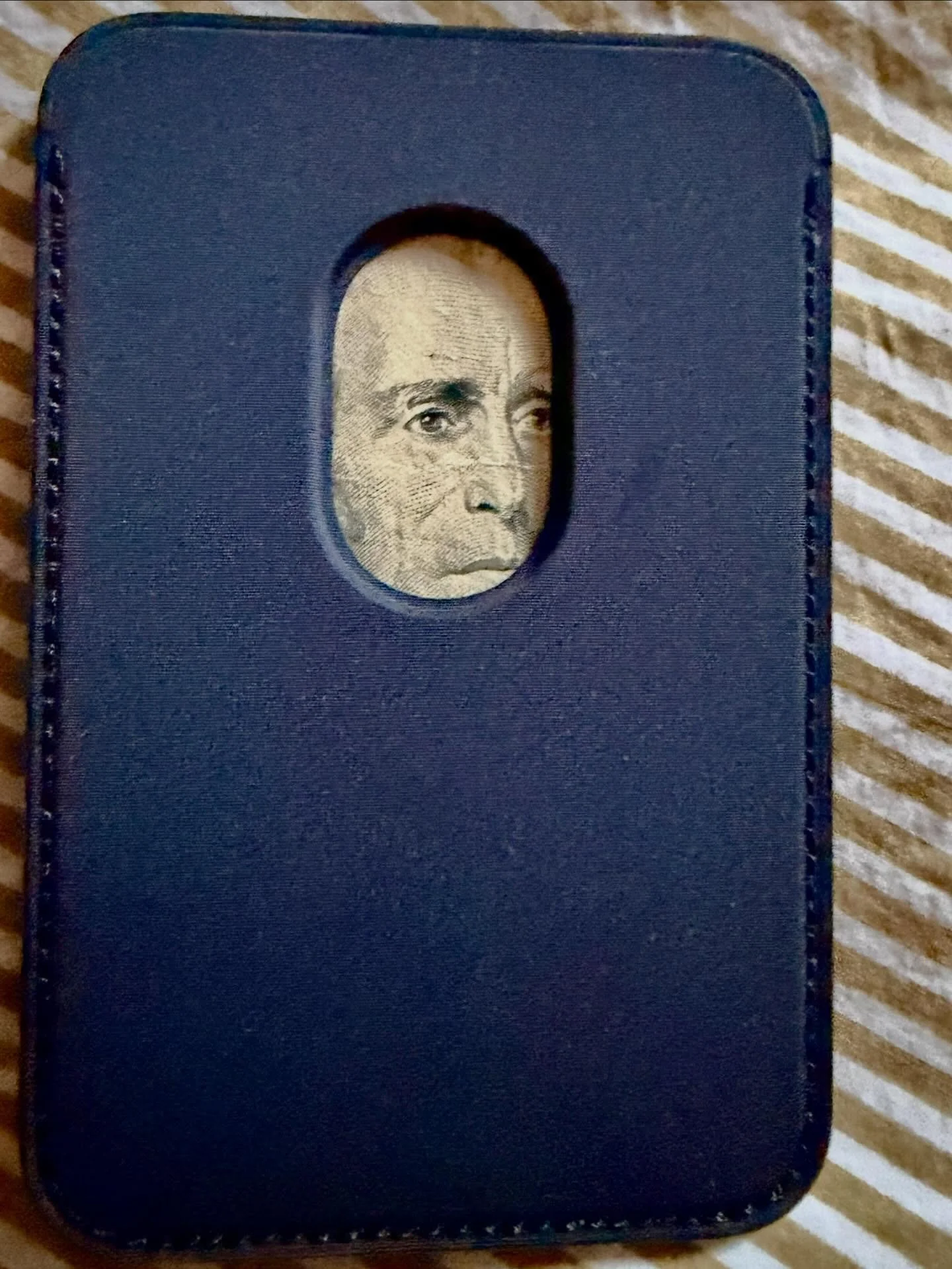 Andrew Jackson is captive in our Apple Wallet.