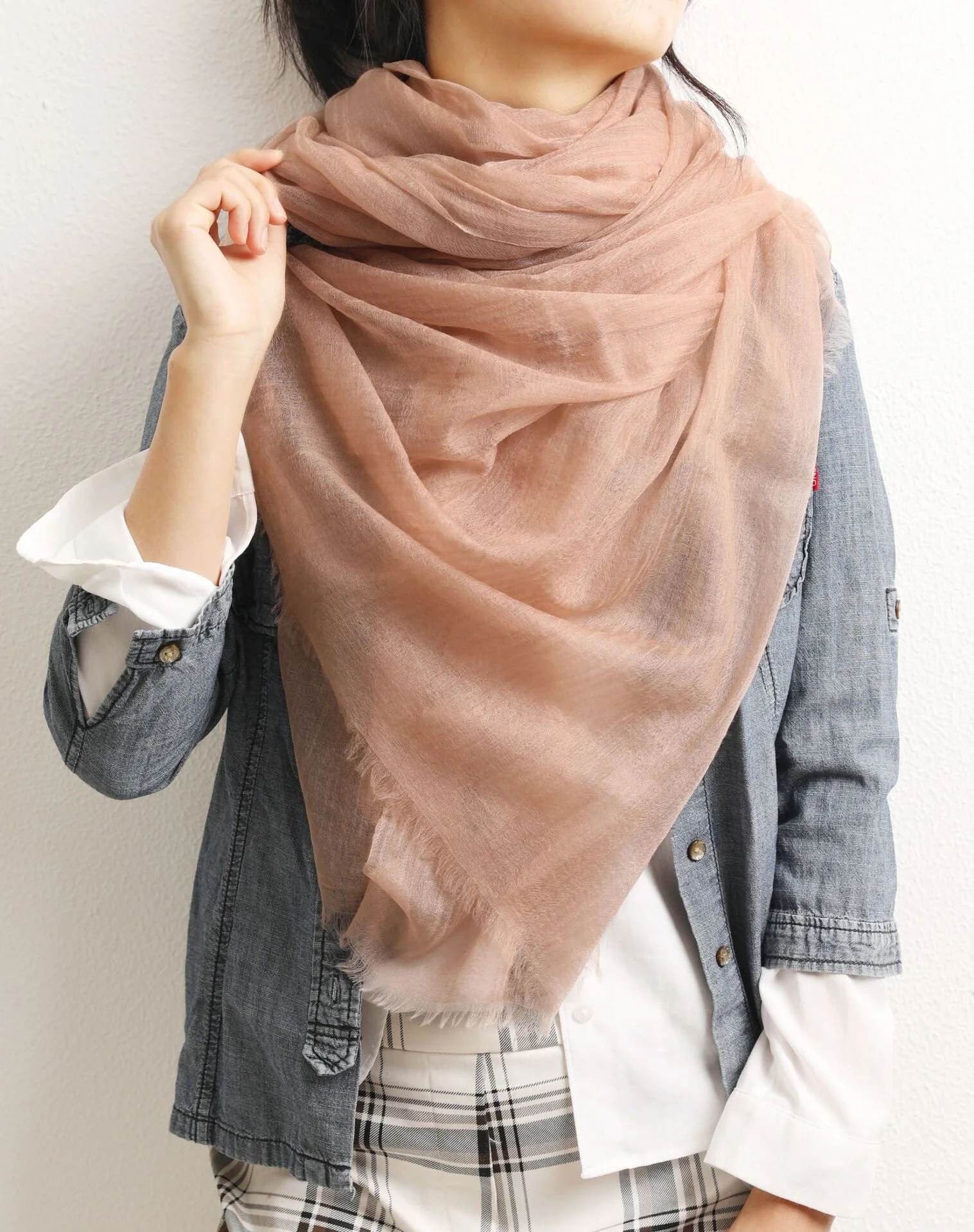 MC-SHAWL-THIN-1001 — Mongolia Cashmere 