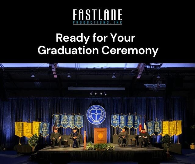 Let Fastlane Productions produce your virtual or drive up graduation. We have experience with these ceremonies and are ready to give your graduations the recognition they deserve.⠀ ⠀
#avproduction #avprofessionals #technicalproduction #production #pr