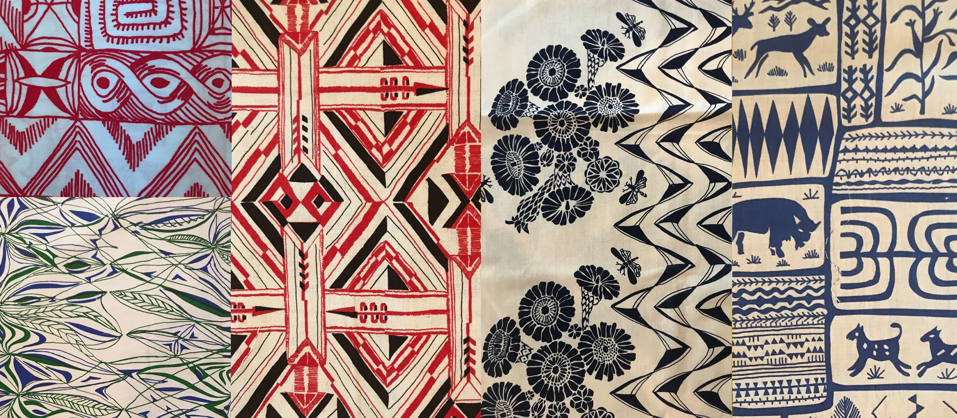 A compilation of Sophie and Harwood Steiger fabrics. Photo Credit: PreserveTuscon.org