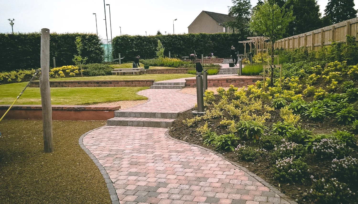 Ground clearing and weeding of this community space