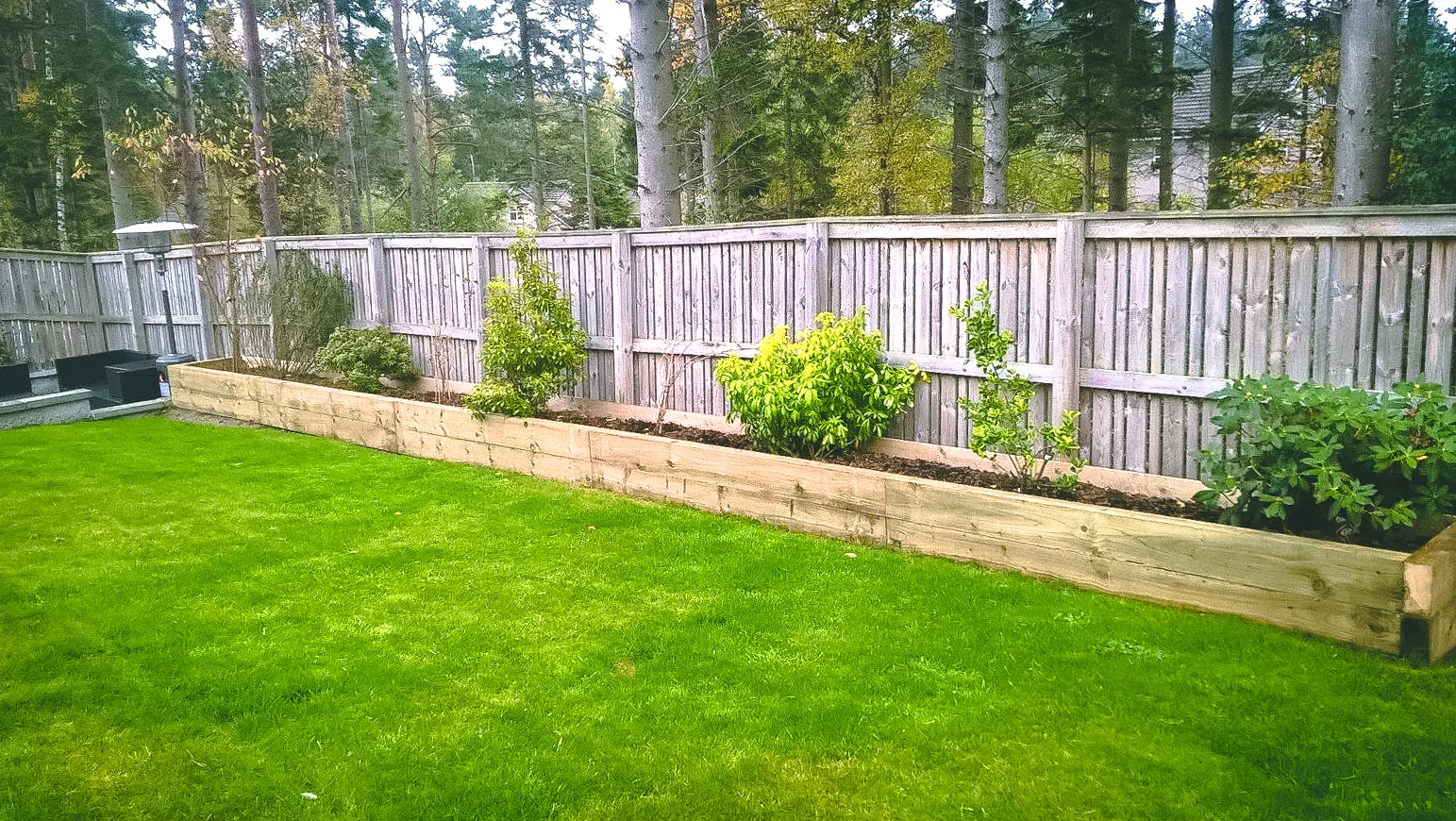 Raised border design & installation