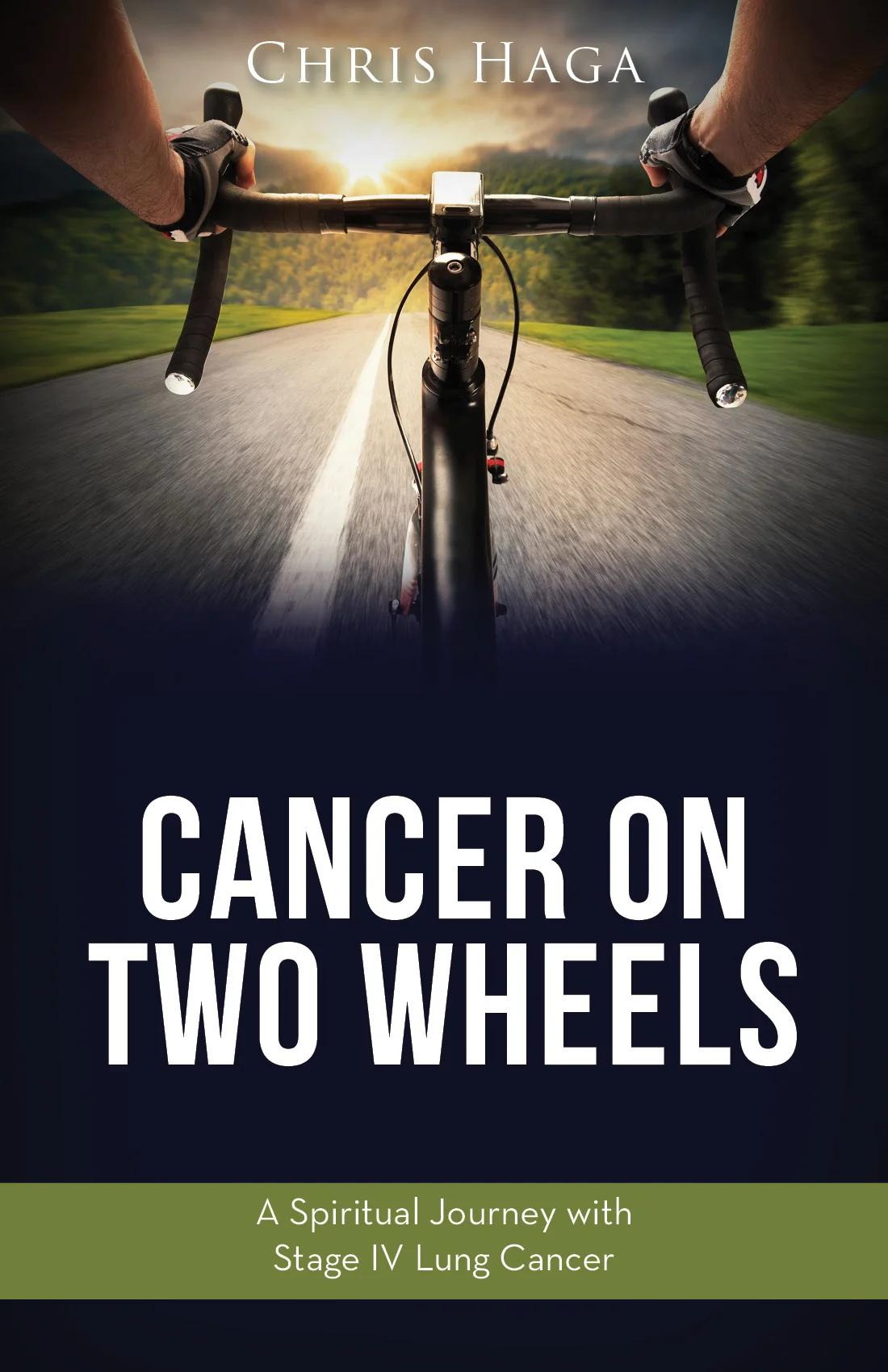 Cancer on Two Wheels Book Cover written by Chris Haga