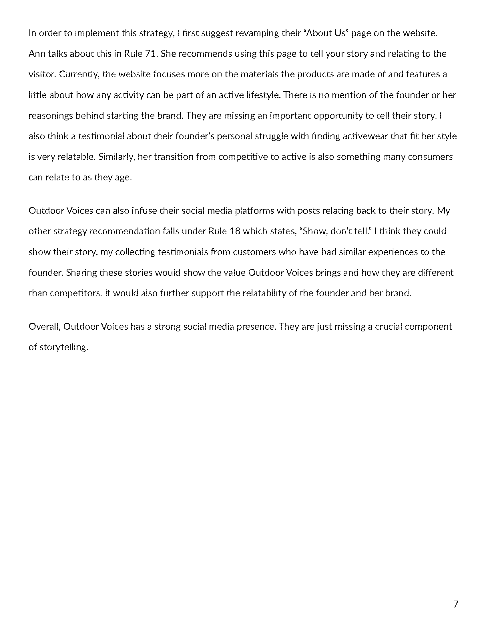 Outdoor Voices Sadie K Richards