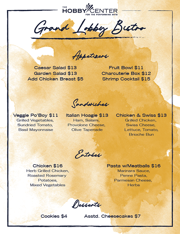   BISTRO MENU   A painterly approach mimics the chef’s artistry during food preparation 