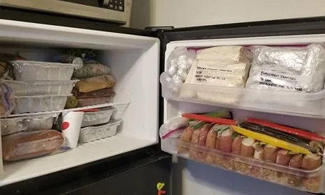 This families freezer is fully stocked!