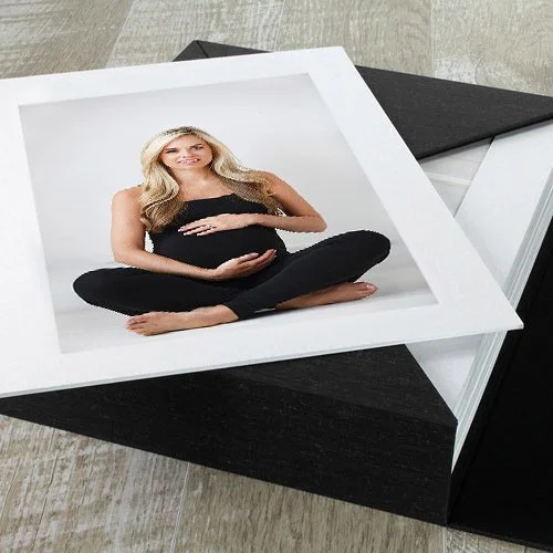 nyc maternity matted photographs