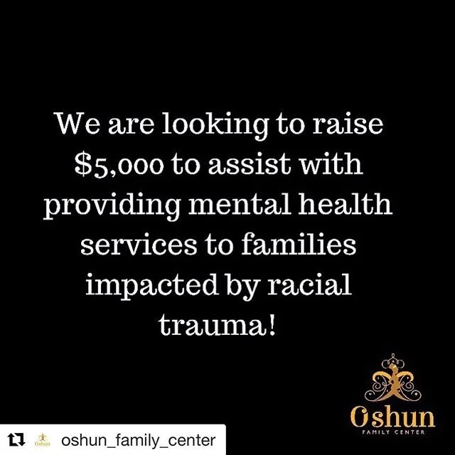 #Repost @oshun_family_center with @get_repost
・・・
Racial trauma has plagued our community for far too long. If you find yourself wanting to help but don&rsquo;t know how, there are a few things you can do. 1) Donate to a Black owned service provider 