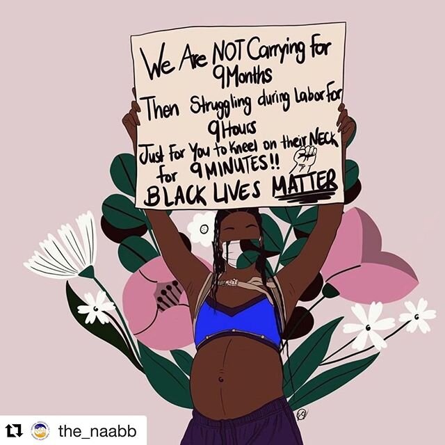 #Repost @the_naabb with @get_repost
・・・
IT&rsquo;S BEEN HARD TO BREATHE for Black people who experience microaggressions, or systematic racism on a daily basis. For Black birthing people the experience of microaggressions, or systematic racism in the