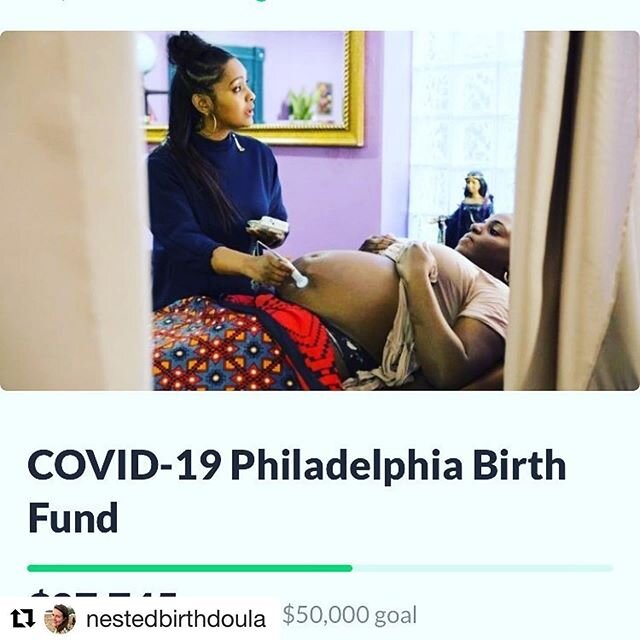 Thank you to everyone who has supported this effort so far! Today is a great day to give to help us reach our goal and support more BIPOC families in Philly in having birth experiences grounded in reproductive justice! #Repost @nestedbirthdoula with 