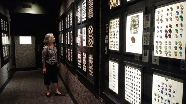 The button collection of acclaimed New York fashion designer and author Hazel Doten is on permanent display on the lower level of the McHenry Museum in Modesto. 