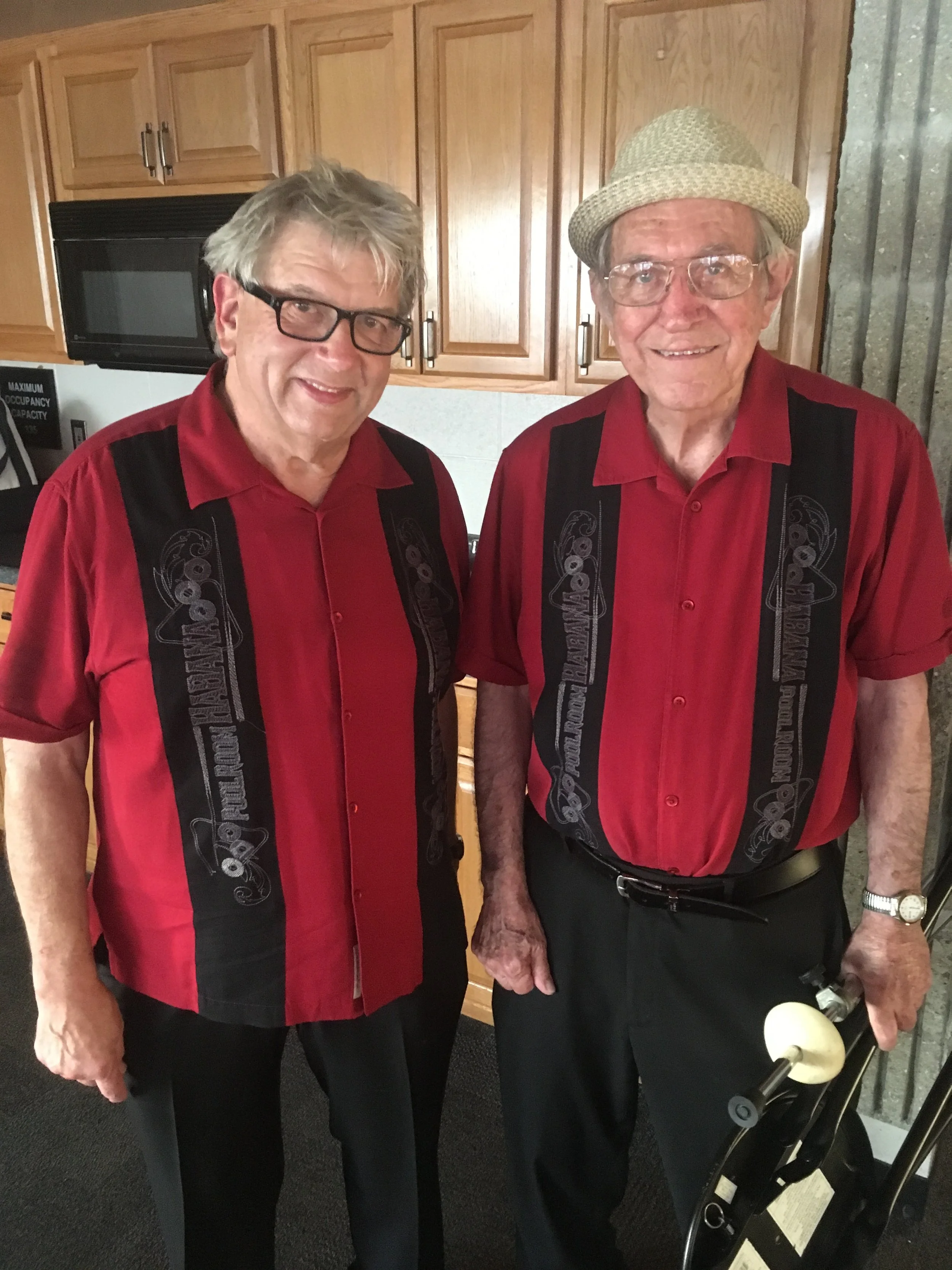 The great trombonist Bob Havens with Walter, 7-23-2017