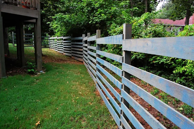 Blue Cypress Fence
