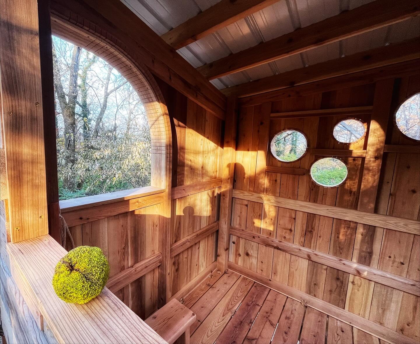 Beautiful work by @jake_mitchael and his team on this adorable treehouse in an  historic area of Fayetteville