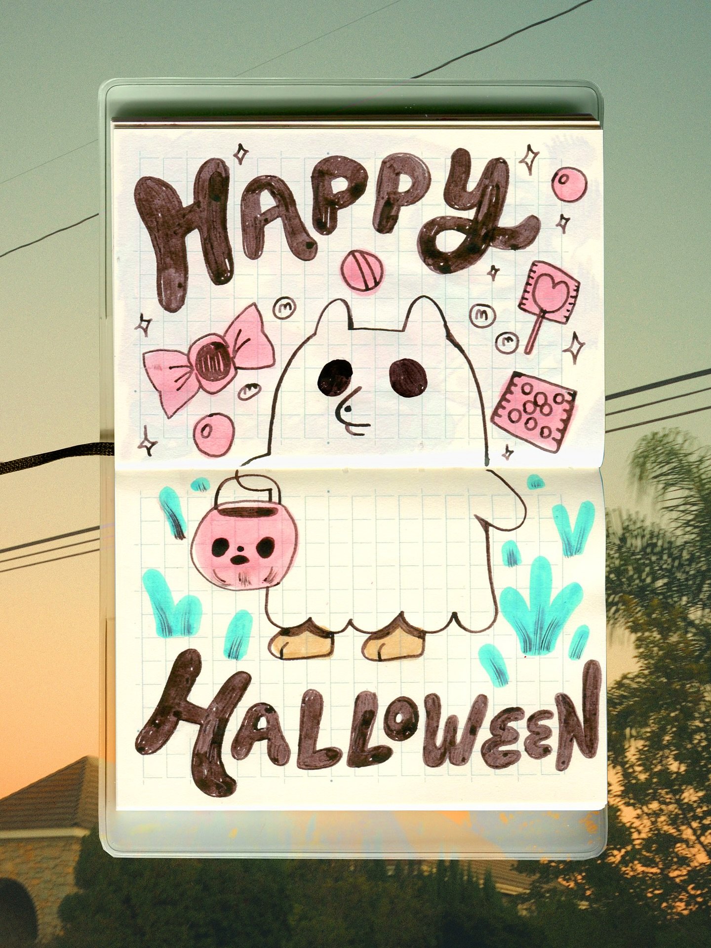 Peachtober Day 31 GHOST
Happy Halloween y&rsquo;all! We made it, all 31 days of October are complete 😮&zwj;💨 I will be making videos about this later on to recap. Happy candy day eat lots of candy and brush your teeth after 🍬

@peachtober #peachto