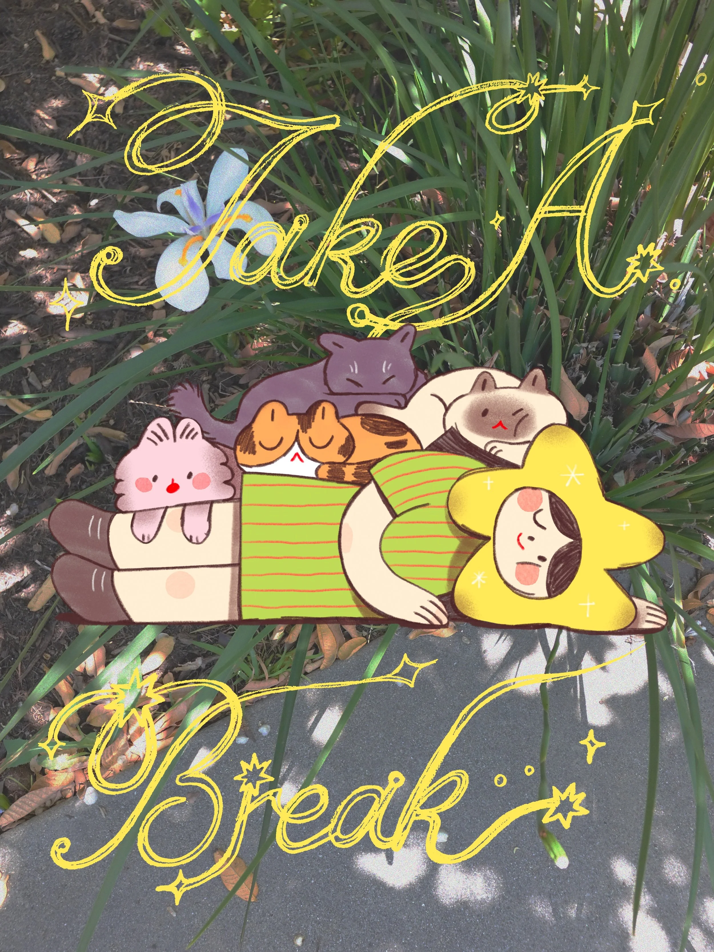 I&rsquo;ve been playing around with this star girl character and drawing her doing random little things that I would do. So of course I had to draw a mountain of cats chilling on her because that&rsquo;s what I would want more in my life 💫

www.appl