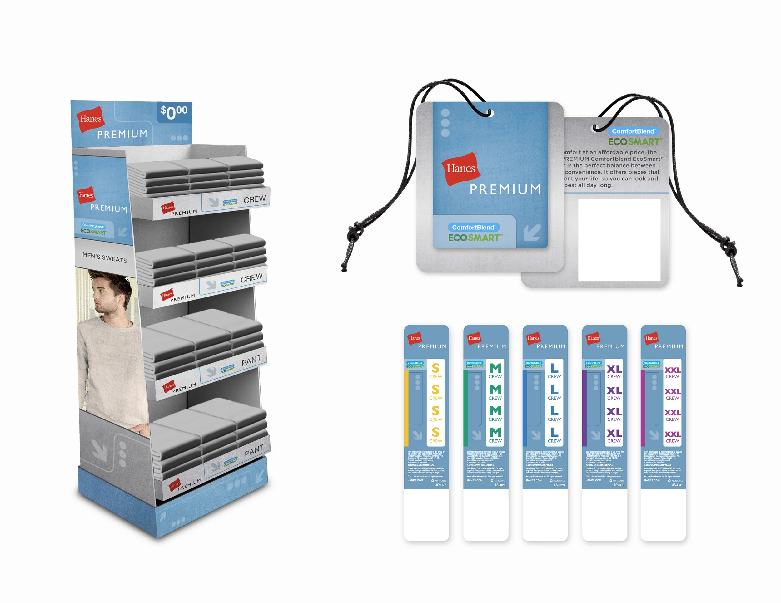 Hanes Premium: Eco-Smart Retail Display and Packaging for Target Stores