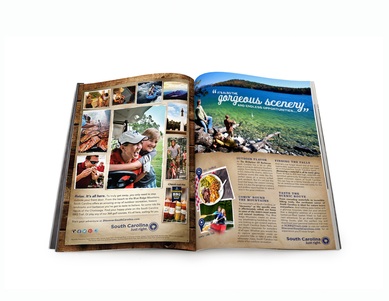 South Carolina Tourism - Ad Concept 1, Spread