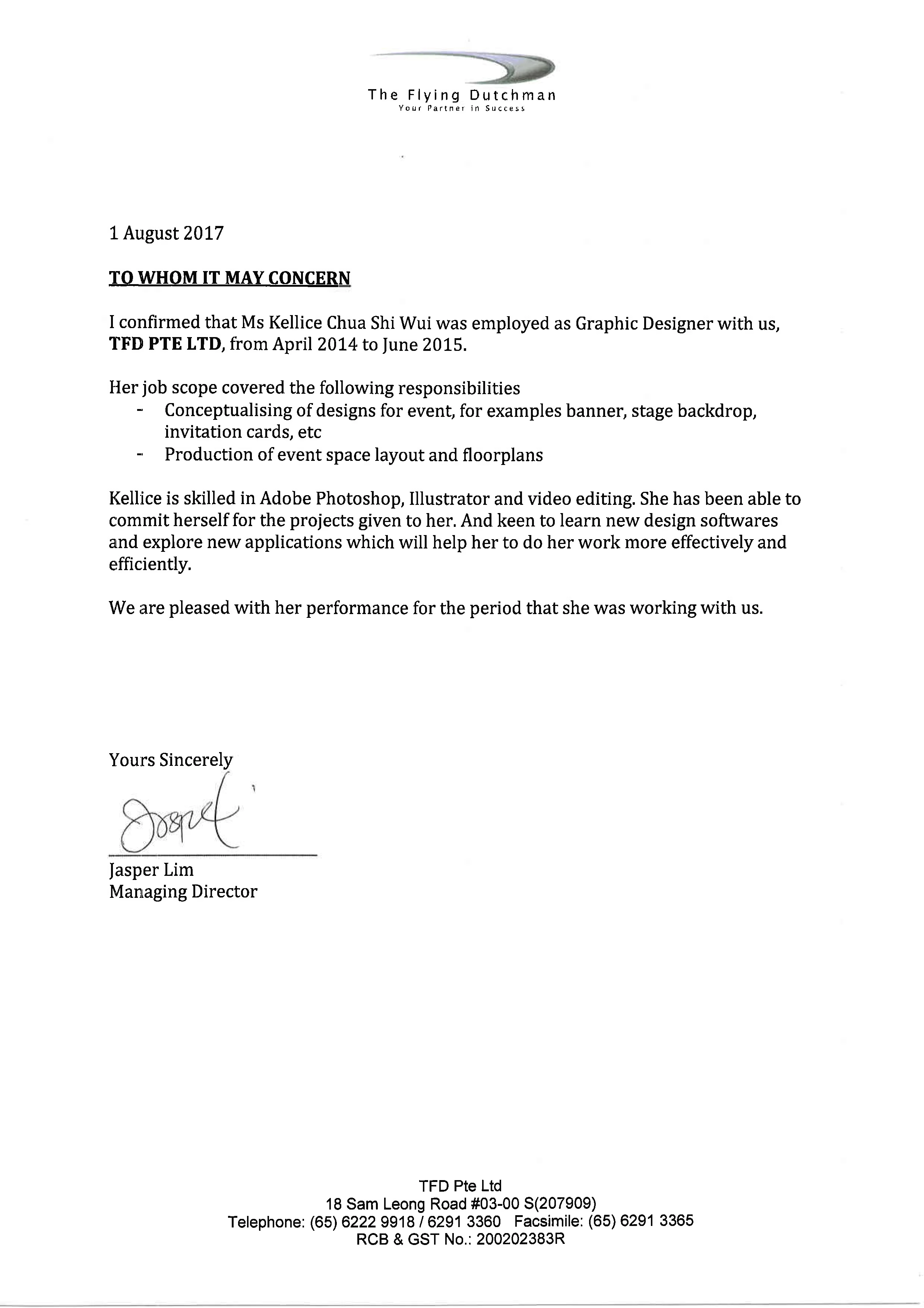 Resume Kellice Chua