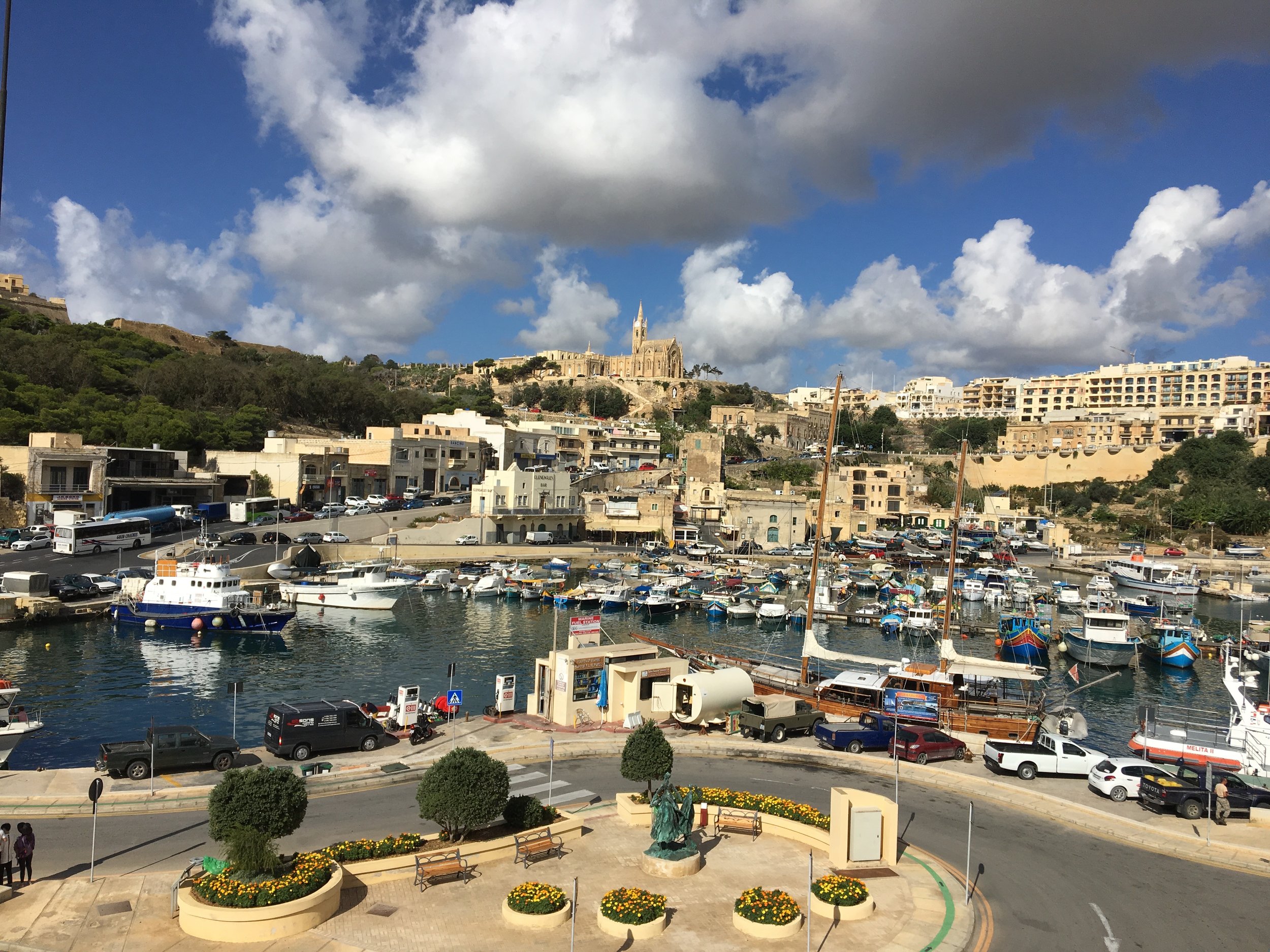 Coastal Gozo from a departing ferry