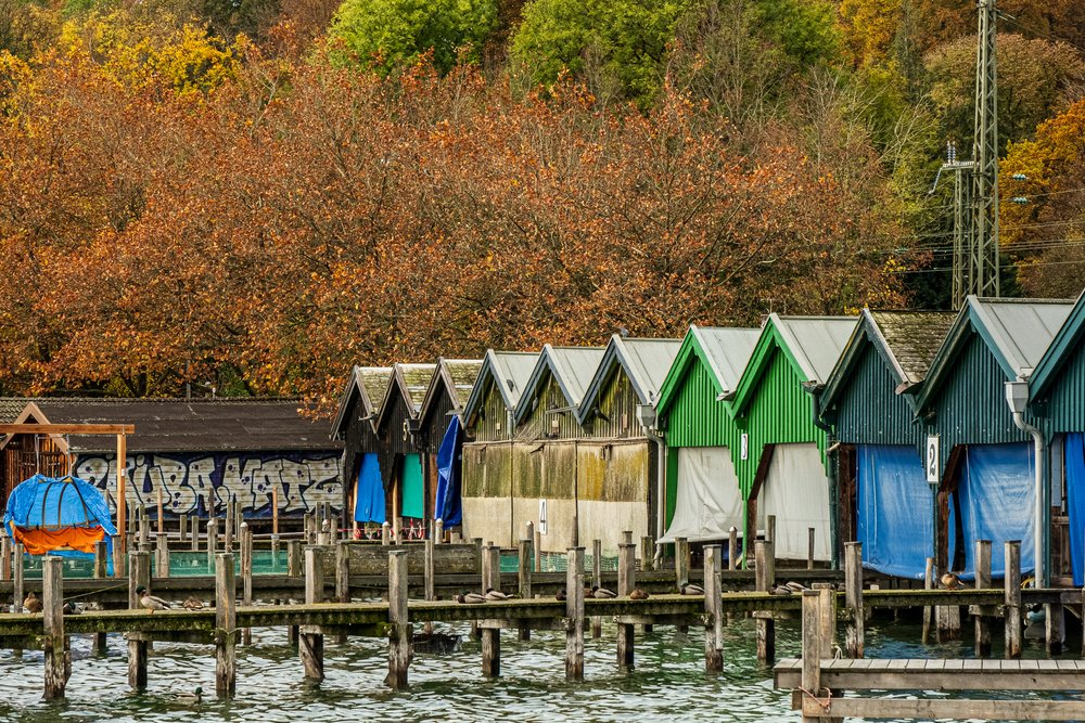 Boat sheds, Starnberg