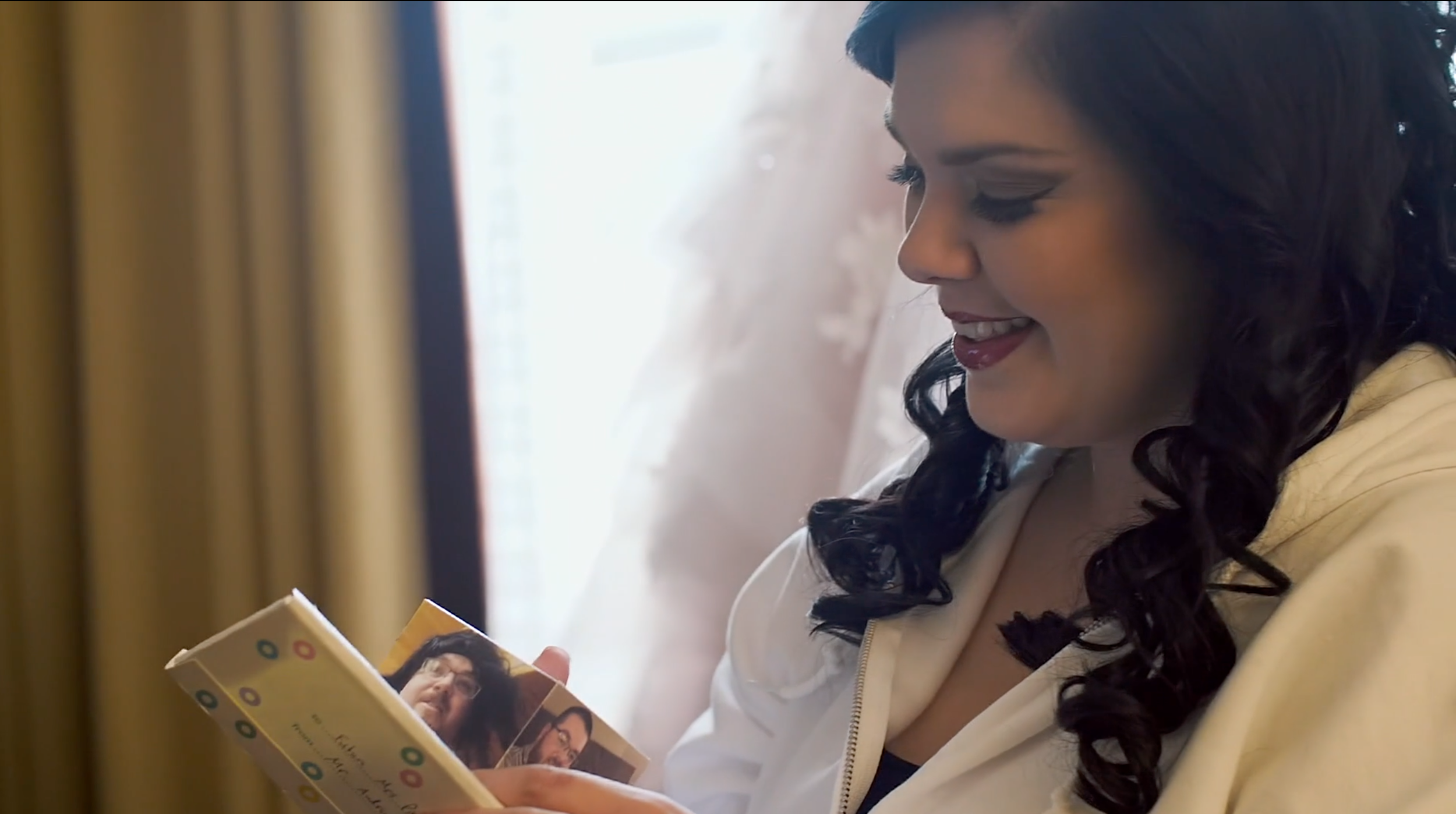bride letter reading morning of wedding