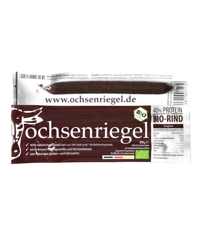 Ochsenriegel: Der Bio-Proteinriegel vom Weide-Rind