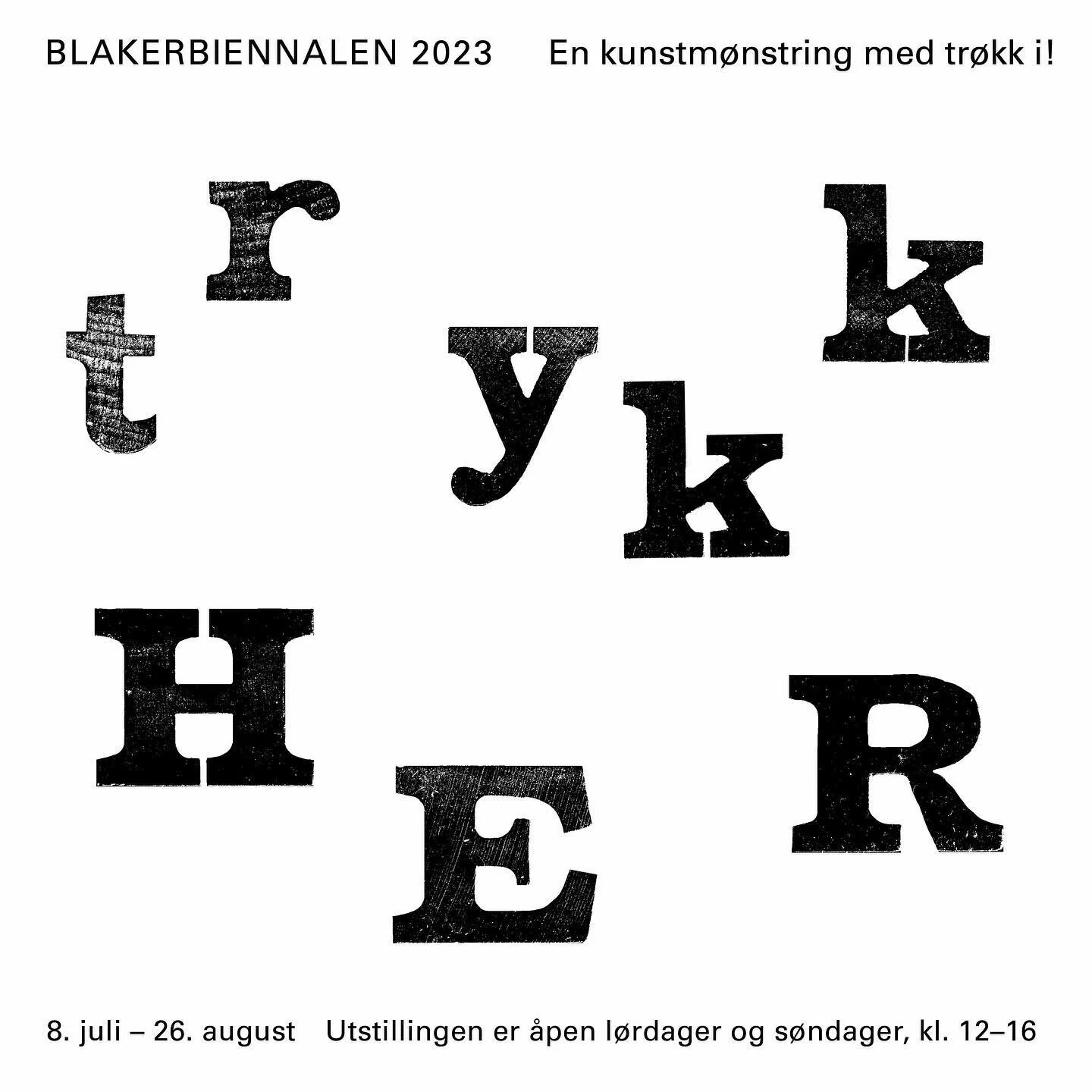 Blakerbiennalen n&aelig;rmer seg med stormskritt, der Erika Reed og jeg er &aring;rets kuratorer! Utstillingen vil best&aring; av verk fra 15 inviterte kunstnere samt skatter fra Guttormsgaard Arkiv. Av kunstnere fra arkivet er K&auml;the Kollwitz og