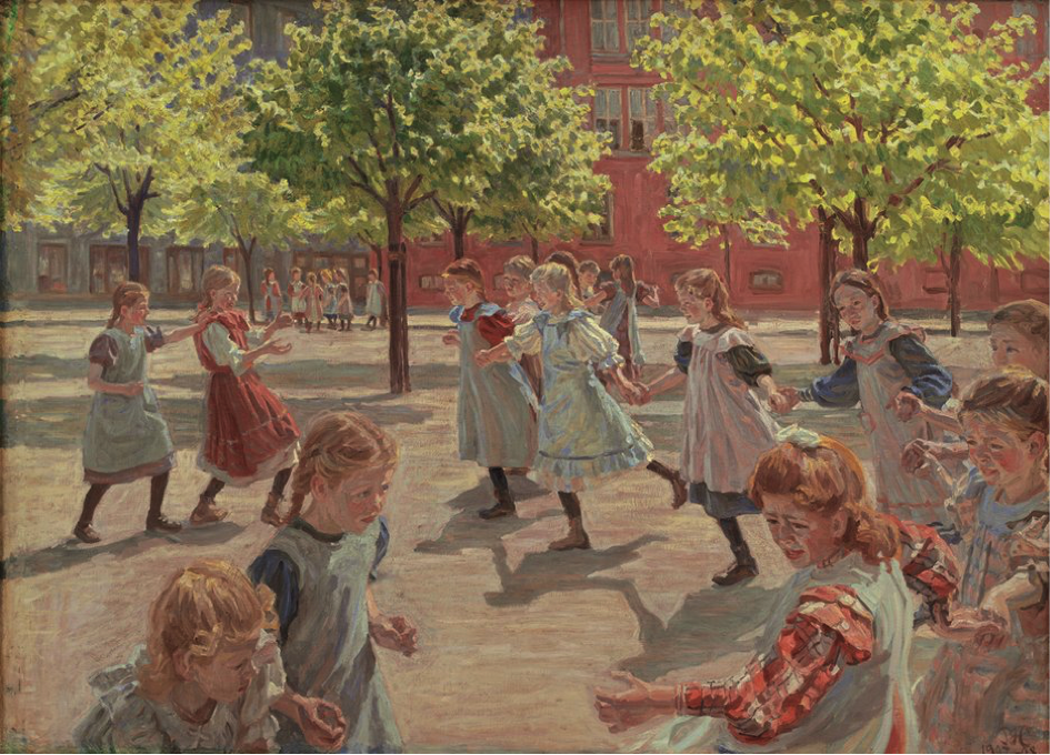 Peter Hansen, Legende børn. Enghave Plads / Playing Children, Enghave Square 