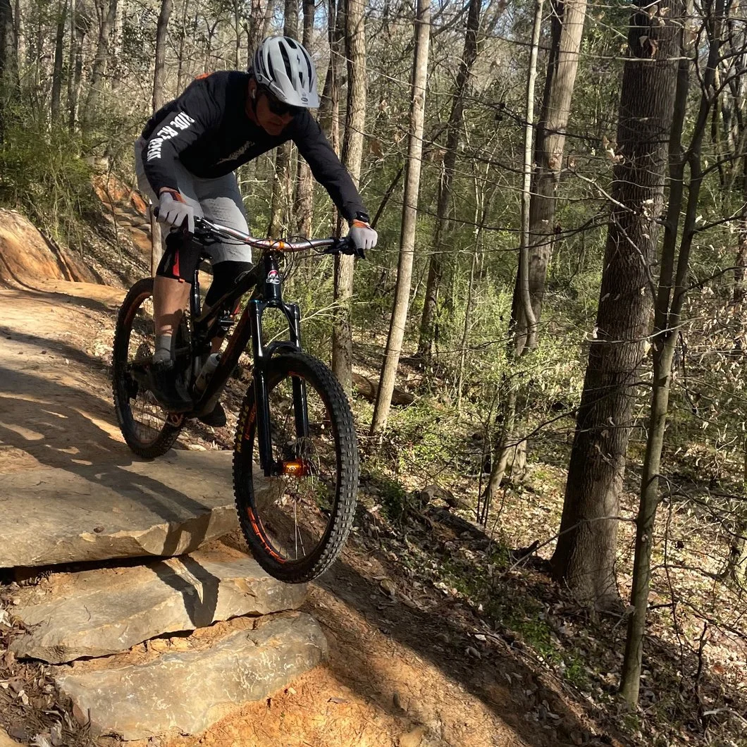 Forest Downhill Jump Bike MBA2 Mountain Bike Jump Skills Clinic