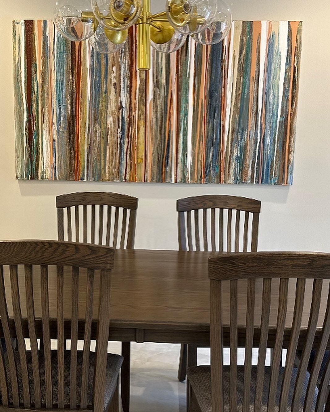 Happy to share how a few pieces of my artwork can put the finishing touches in living spaces. This home is a perfect example! I am honoured to have my new work living here! 
Emilia Perri.ca
