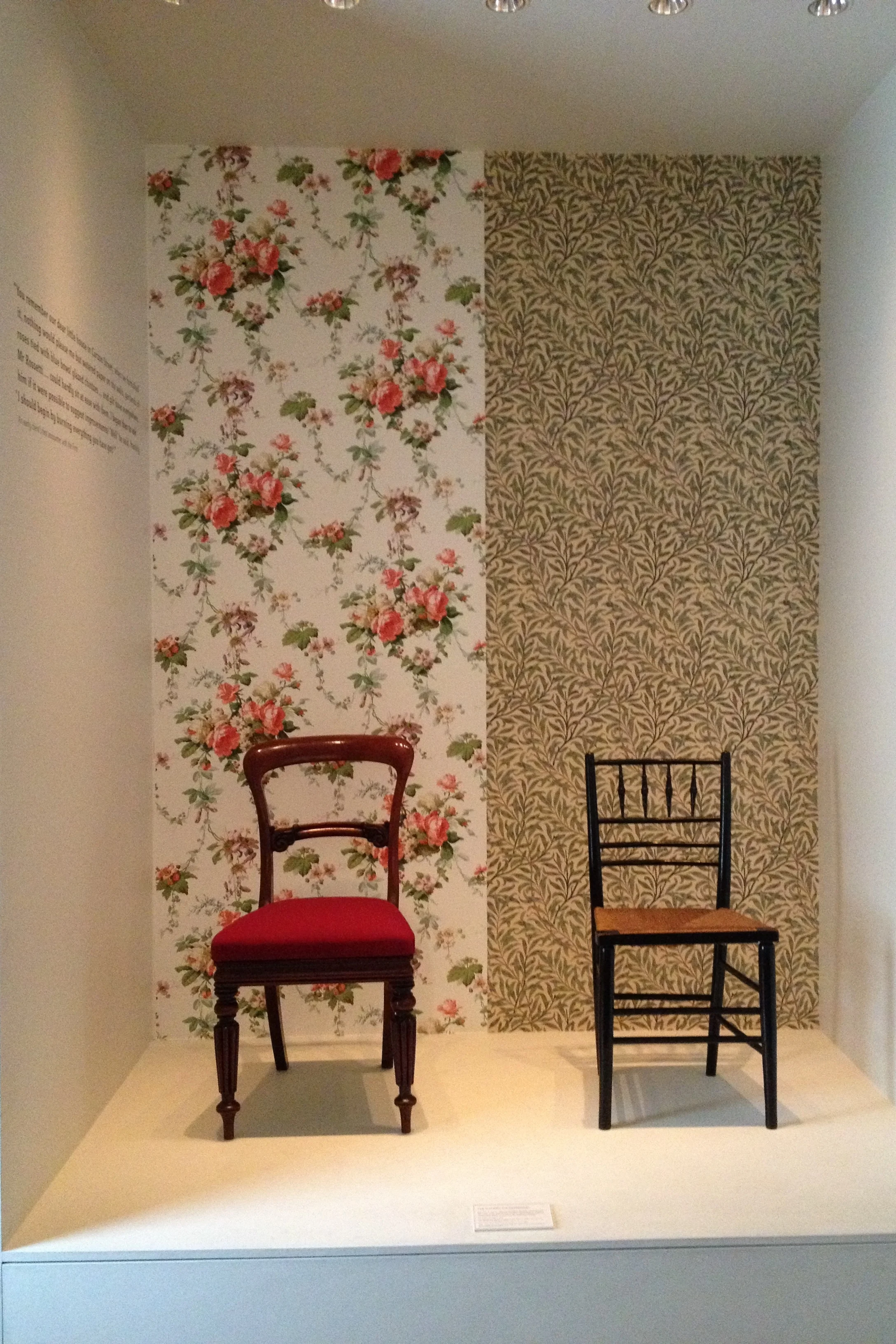 Two chairs, William Morris Gallery, London 