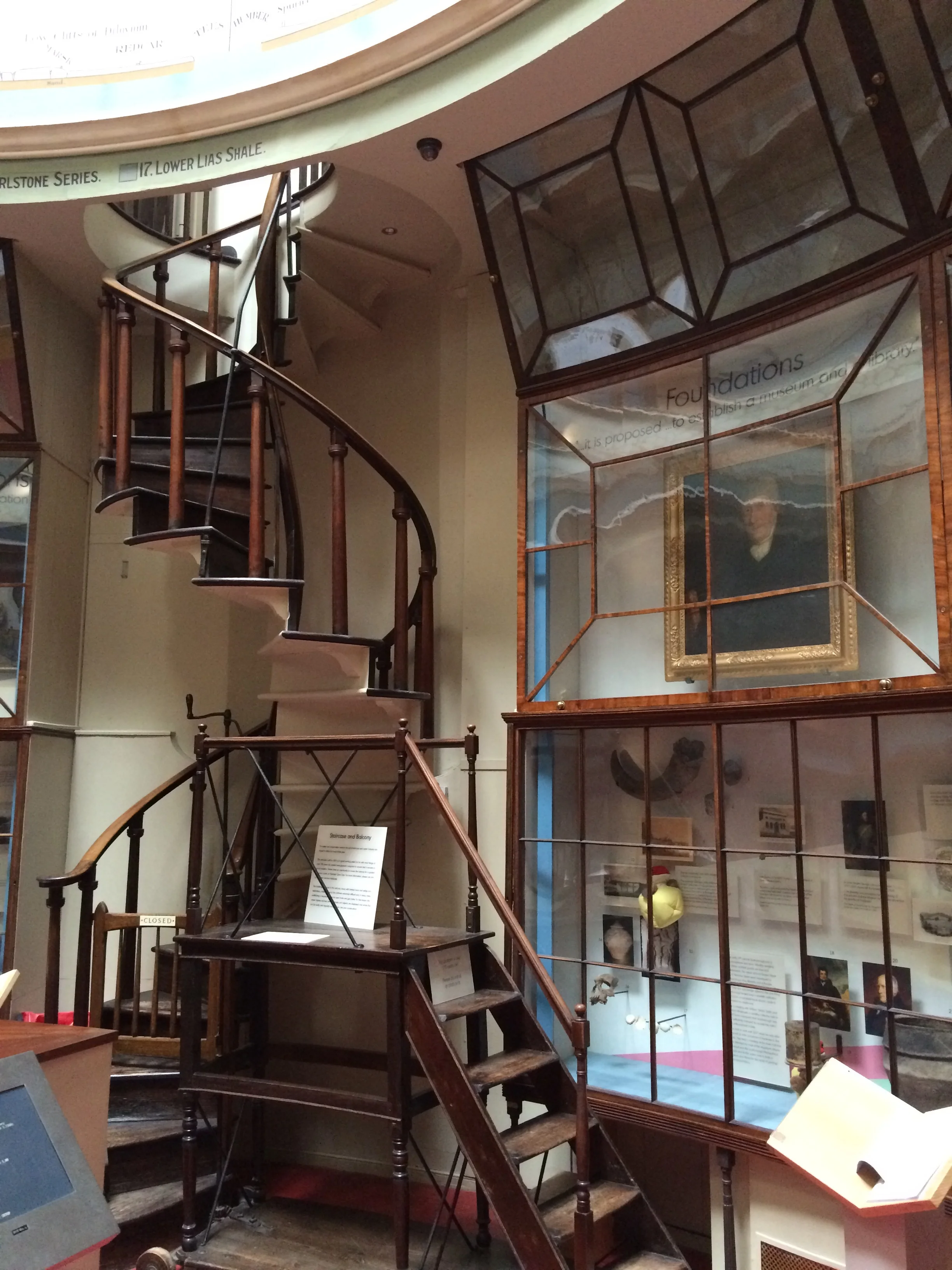Spiral staircase, Rotunda Museum, Scarborough