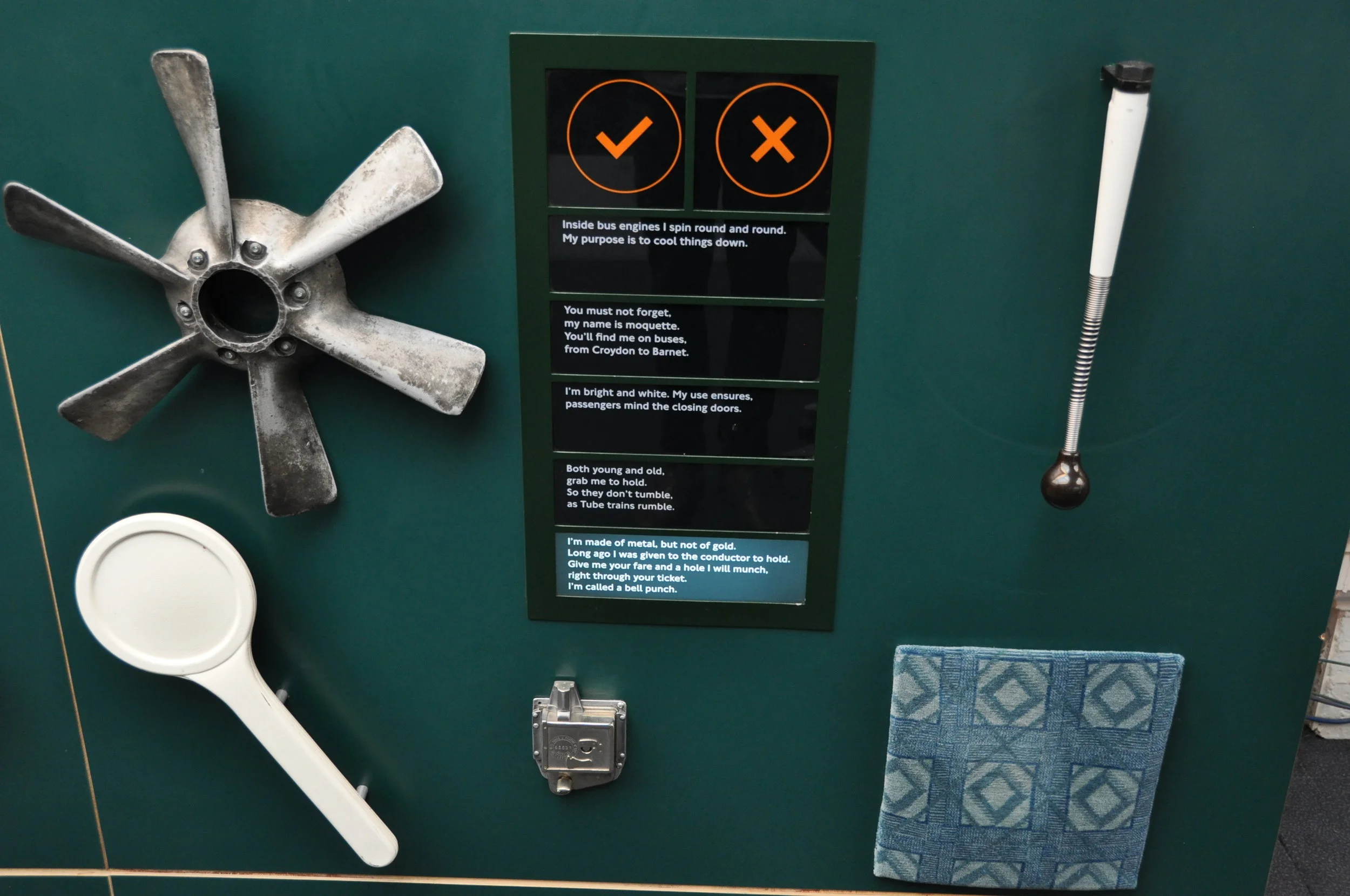 Tactile interactive, London Transport Museum