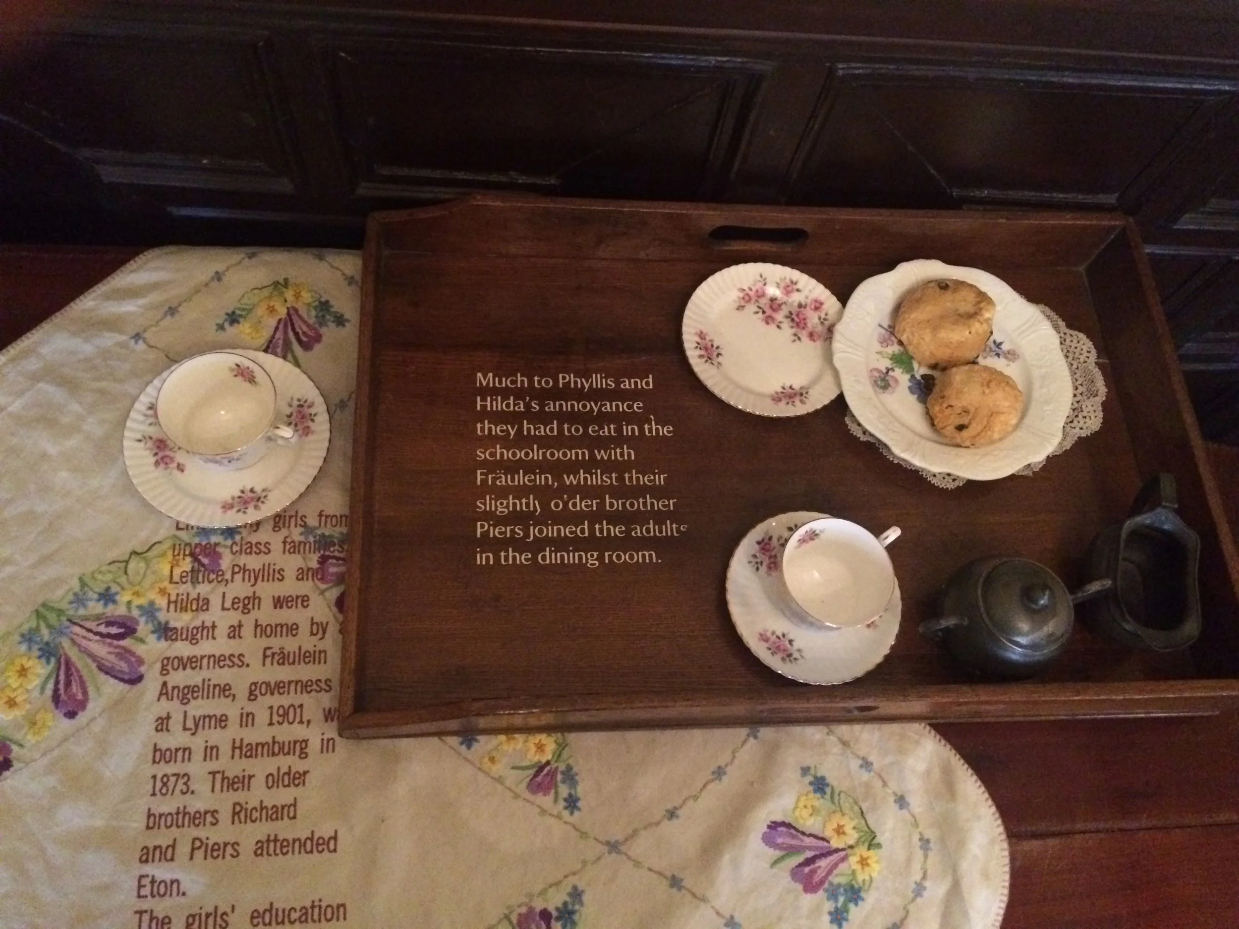 Tea tray, Lyme Hall, Cheshire