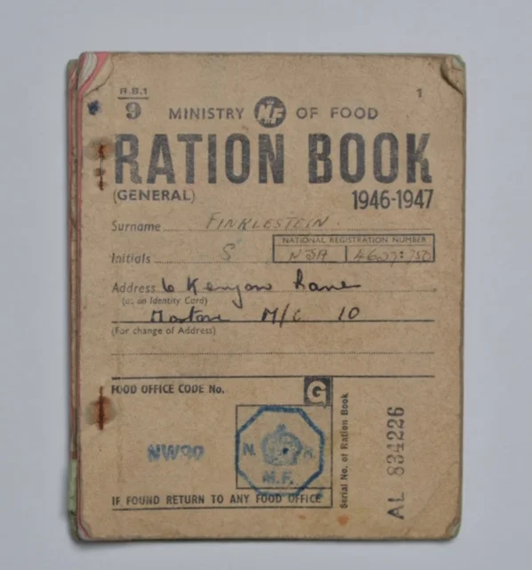 Ration book, Manchester Jewish Museum 