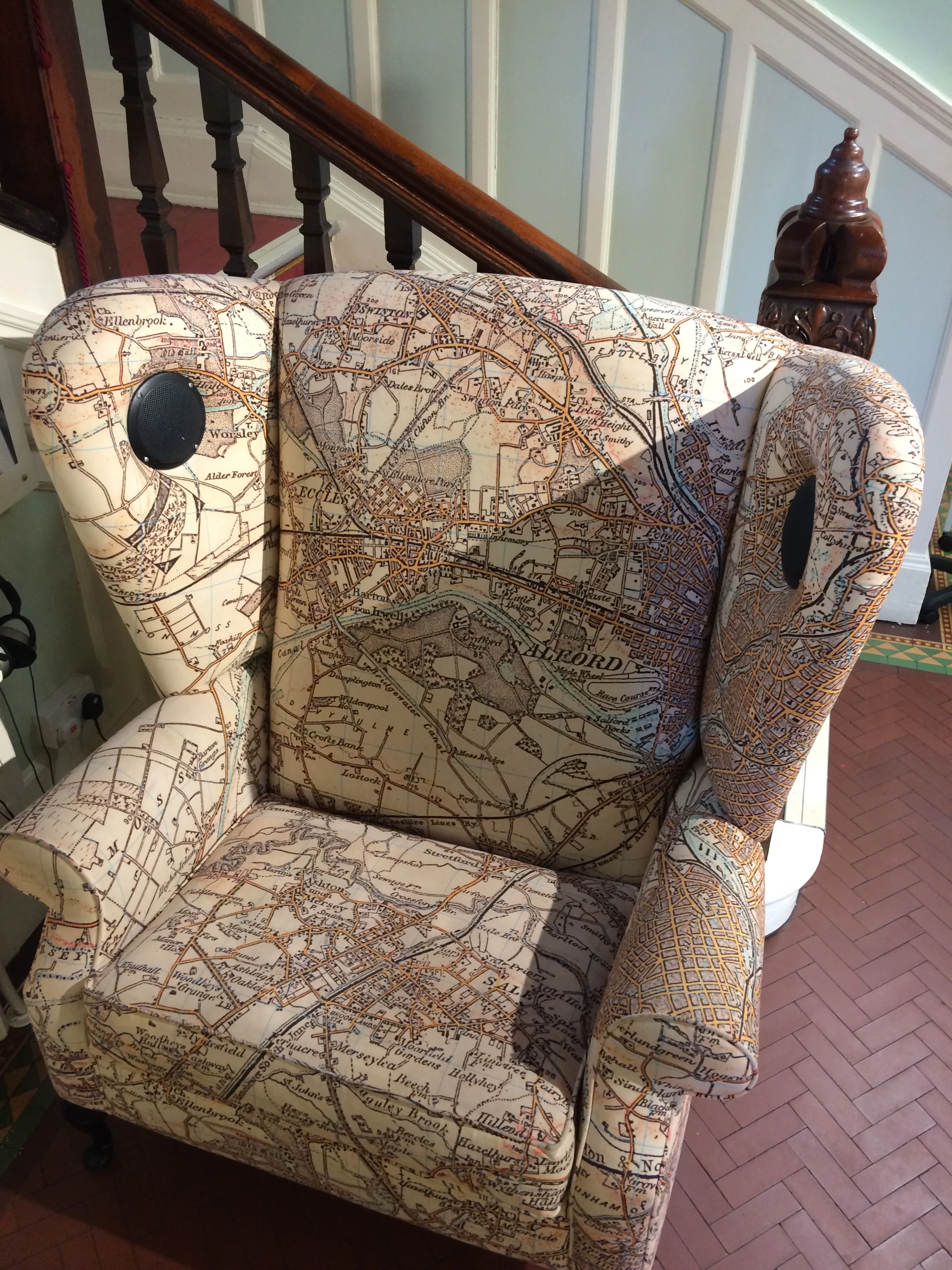Audio chair, Working Class Movement Library, Salford