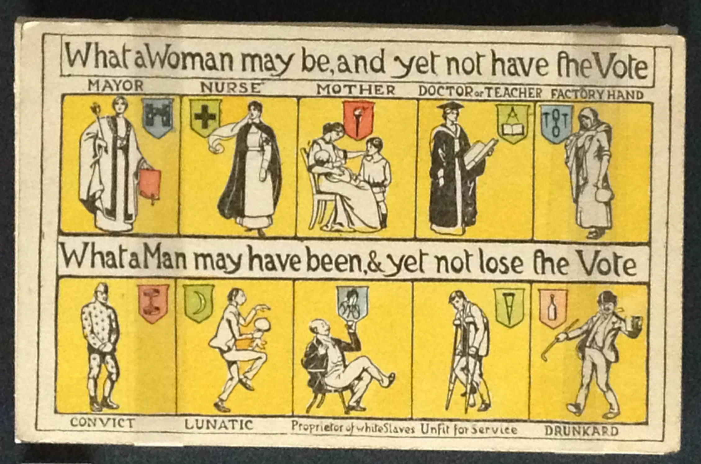 What a woman may be and not have the vote, The Women’s Library