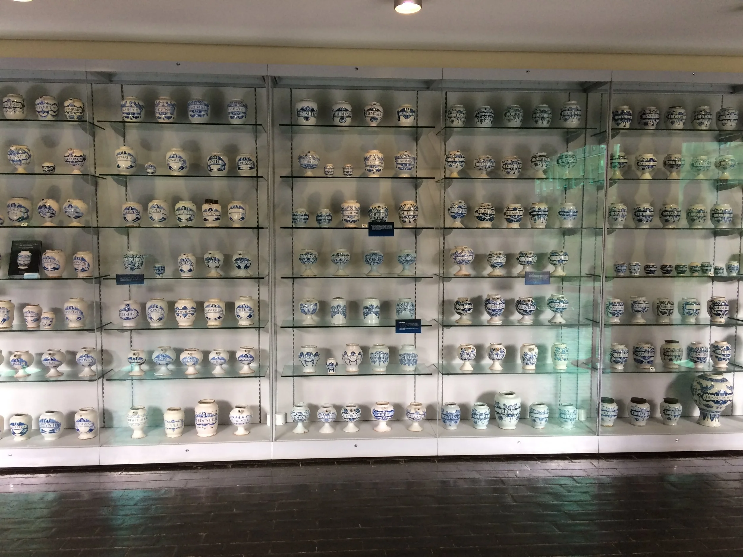 Apothecary jars, Royal College of Physicians Museum, London