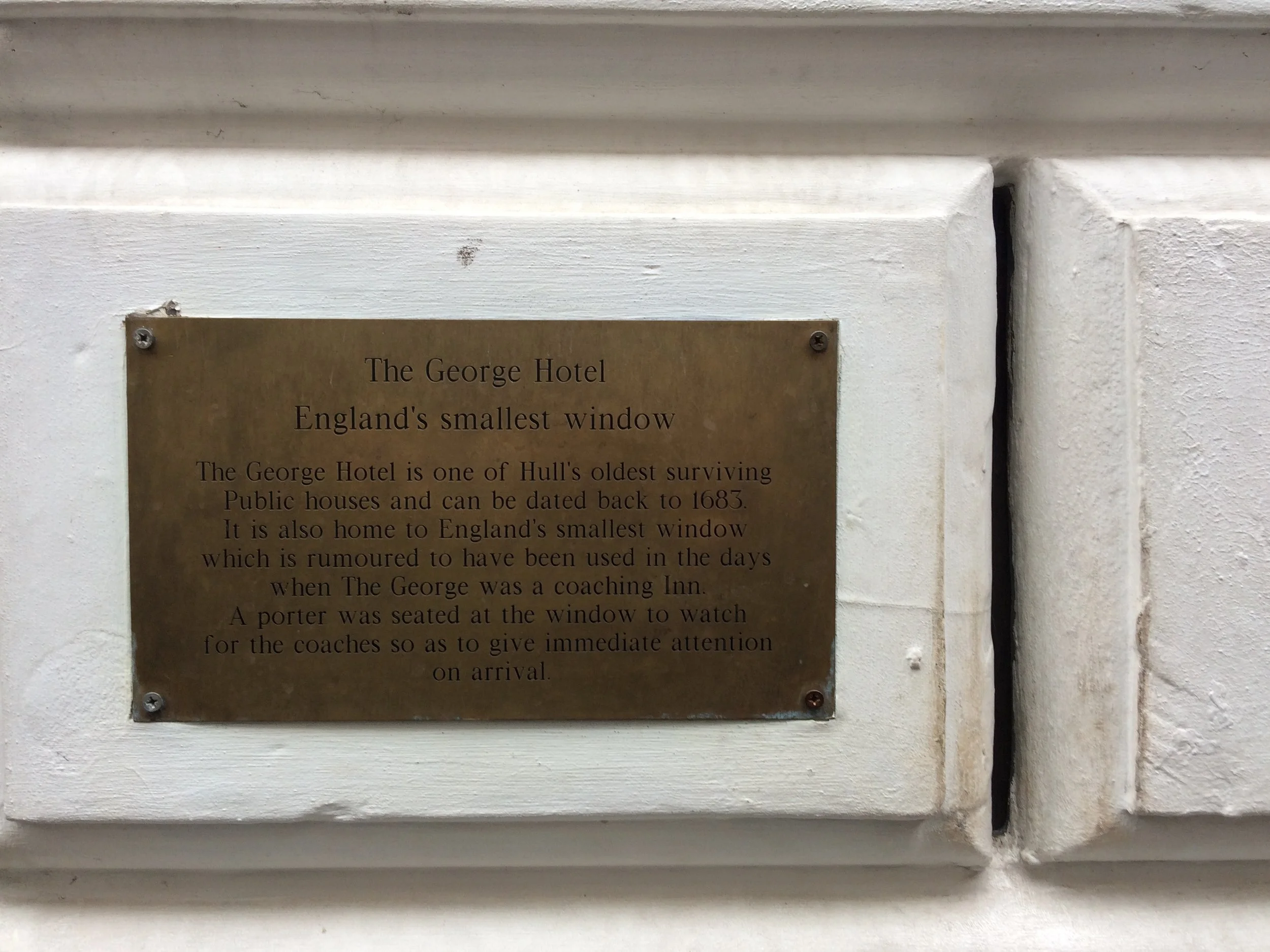 England’s smallest window, Hull