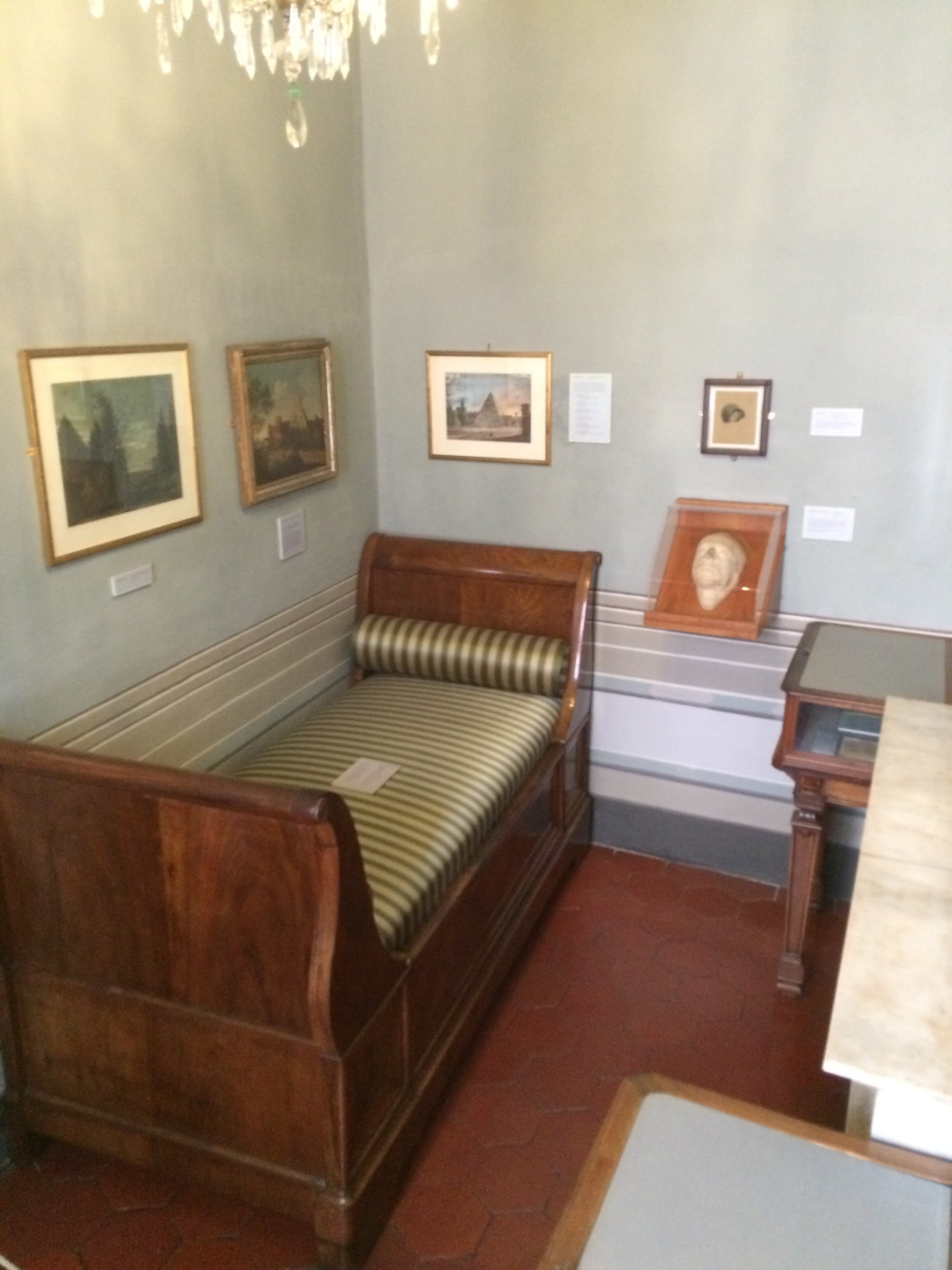 Keats’ deathbed, Keats Shelley House, Rome