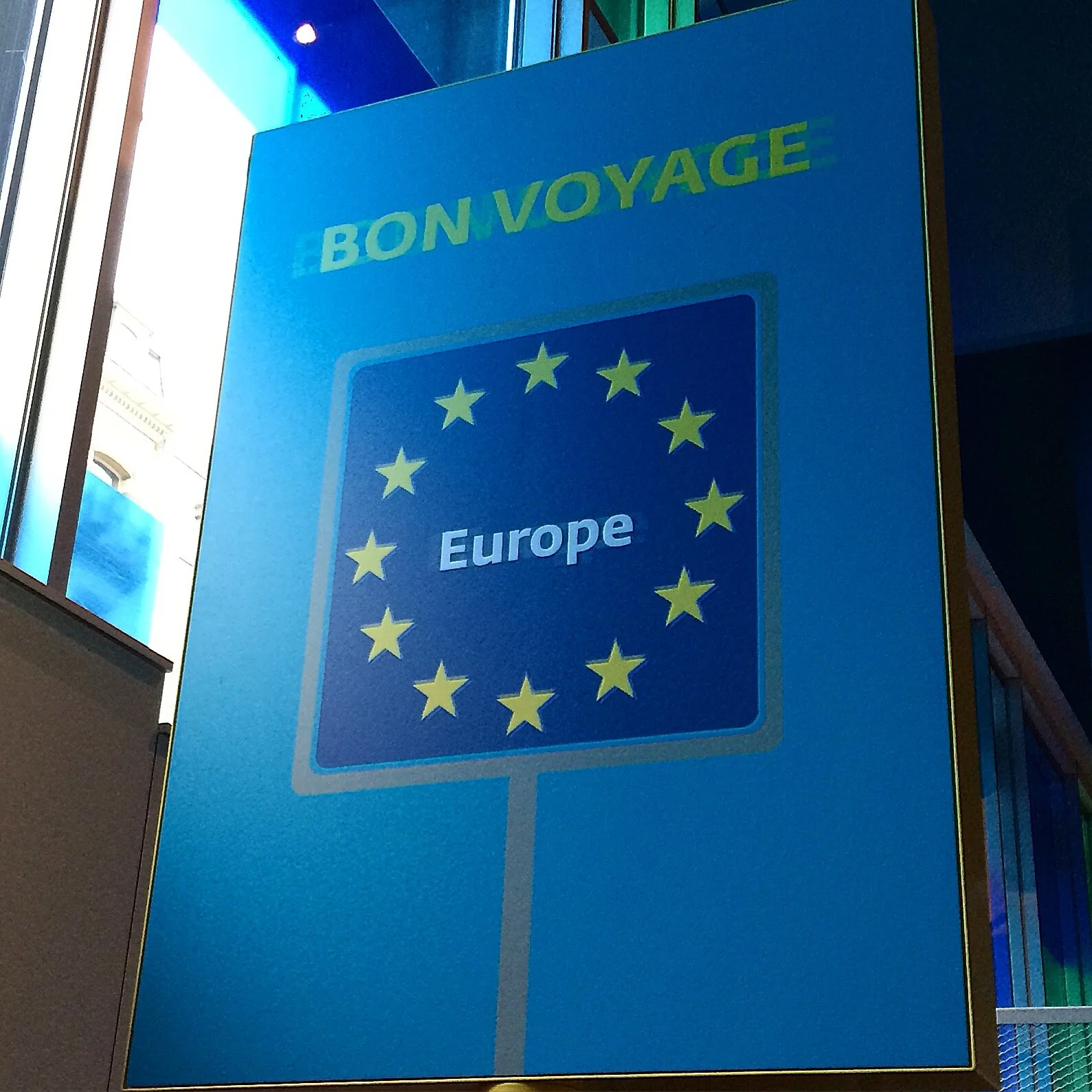 ‘Bon voyage’, European Parliament, Brussels