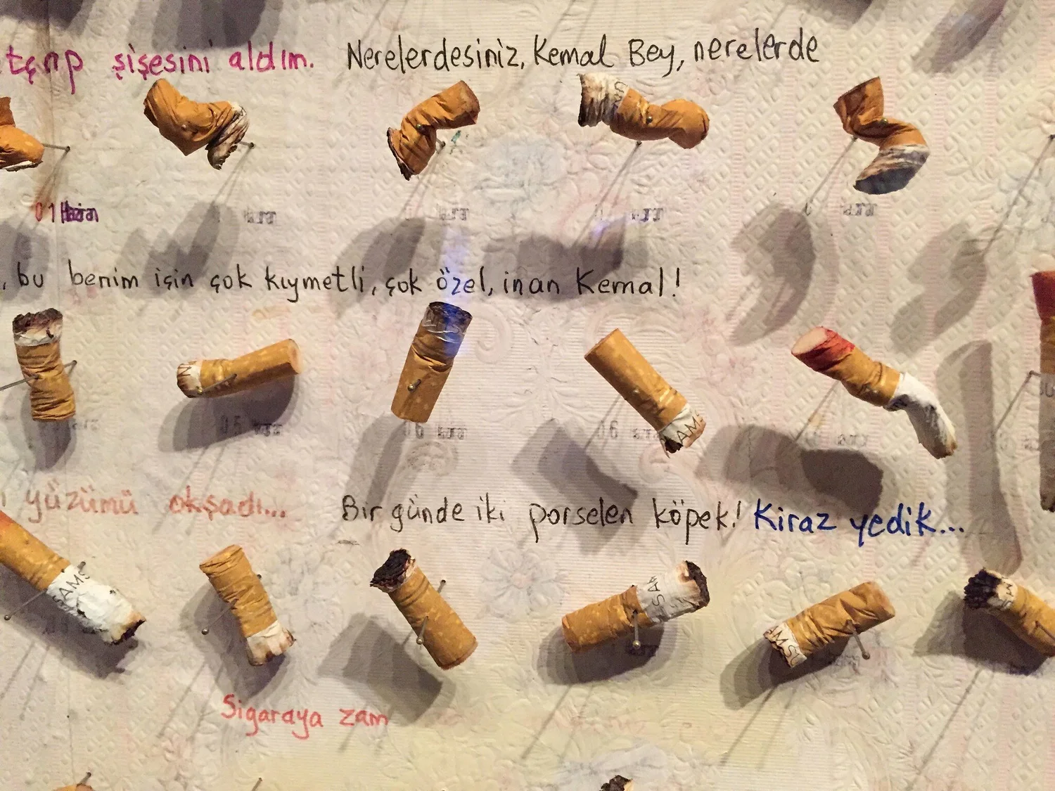 Cigarette butts, Museum of Innocence, Istanbul — Steve Slack